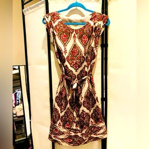 Shift Dress with belt tie